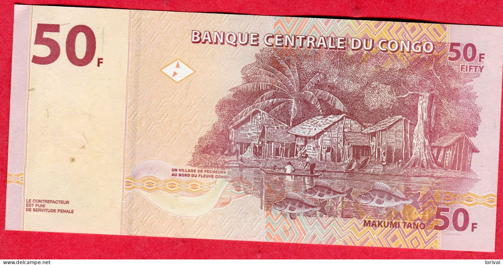 50 Francs Neuf 3  Euros - Republiek Congo (Congo-Brazzaville)