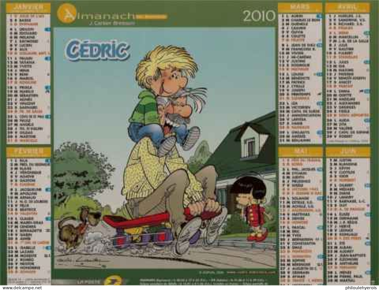 CALENDRIER 2010  CEDRIC Dupuis - Big : 2001-...