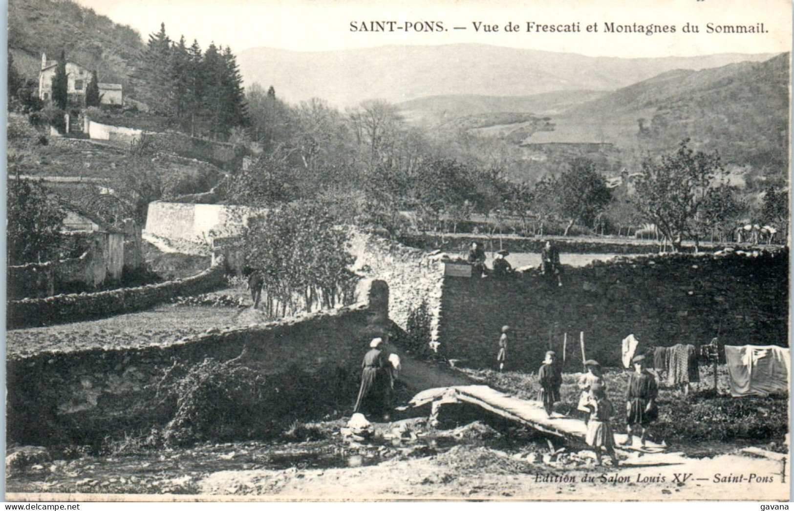 34 SAINT-PONS - Vue De Frescati Et Montagnes Du Sommail - Saint-Pons-de-Mauchiens