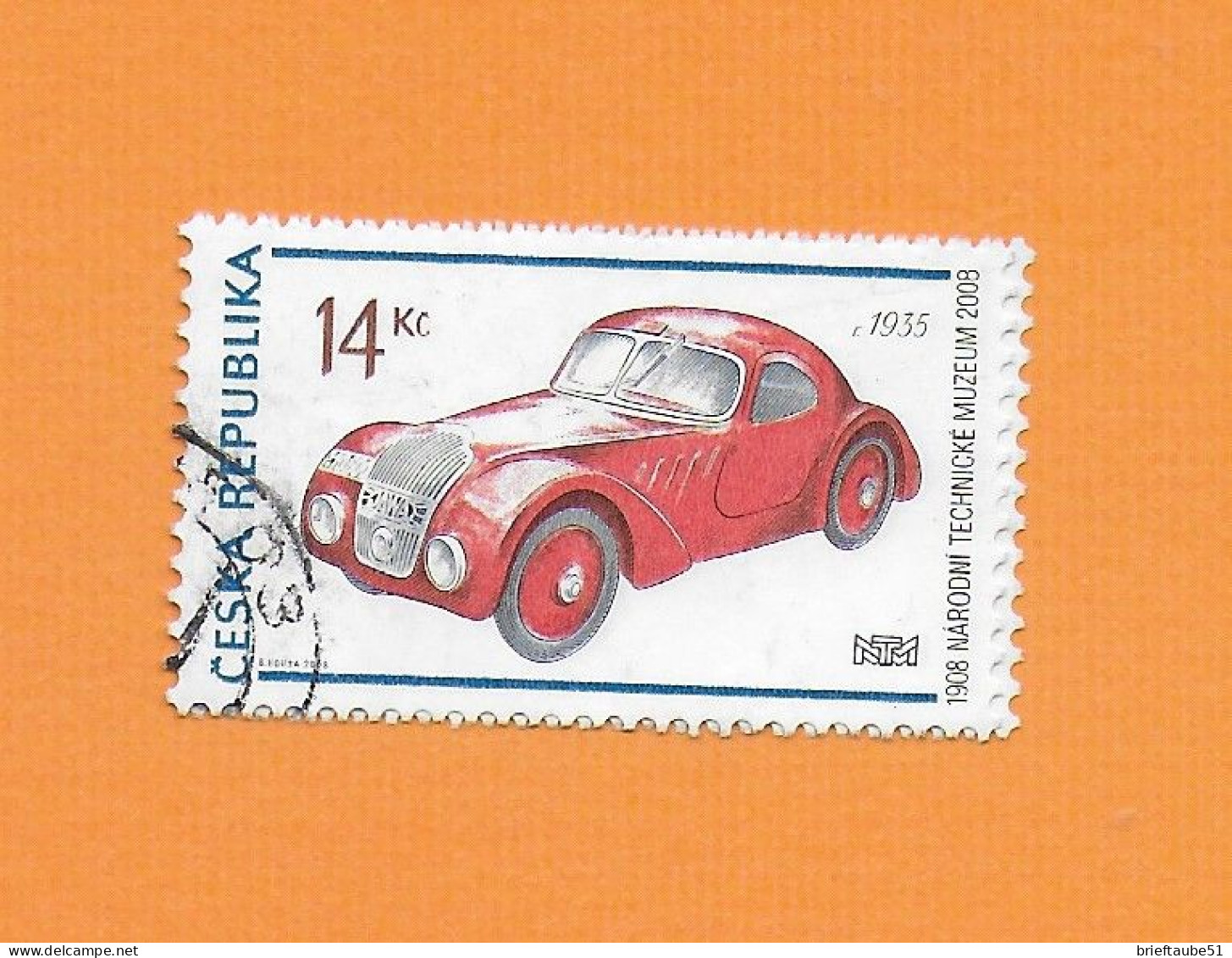 CZECH REPUBLIC 2008  Gestempelt°Used  MiNr. 556  "OLDTIMER: Rennwagen  JAWA  750 (1935)" - Oblitérés