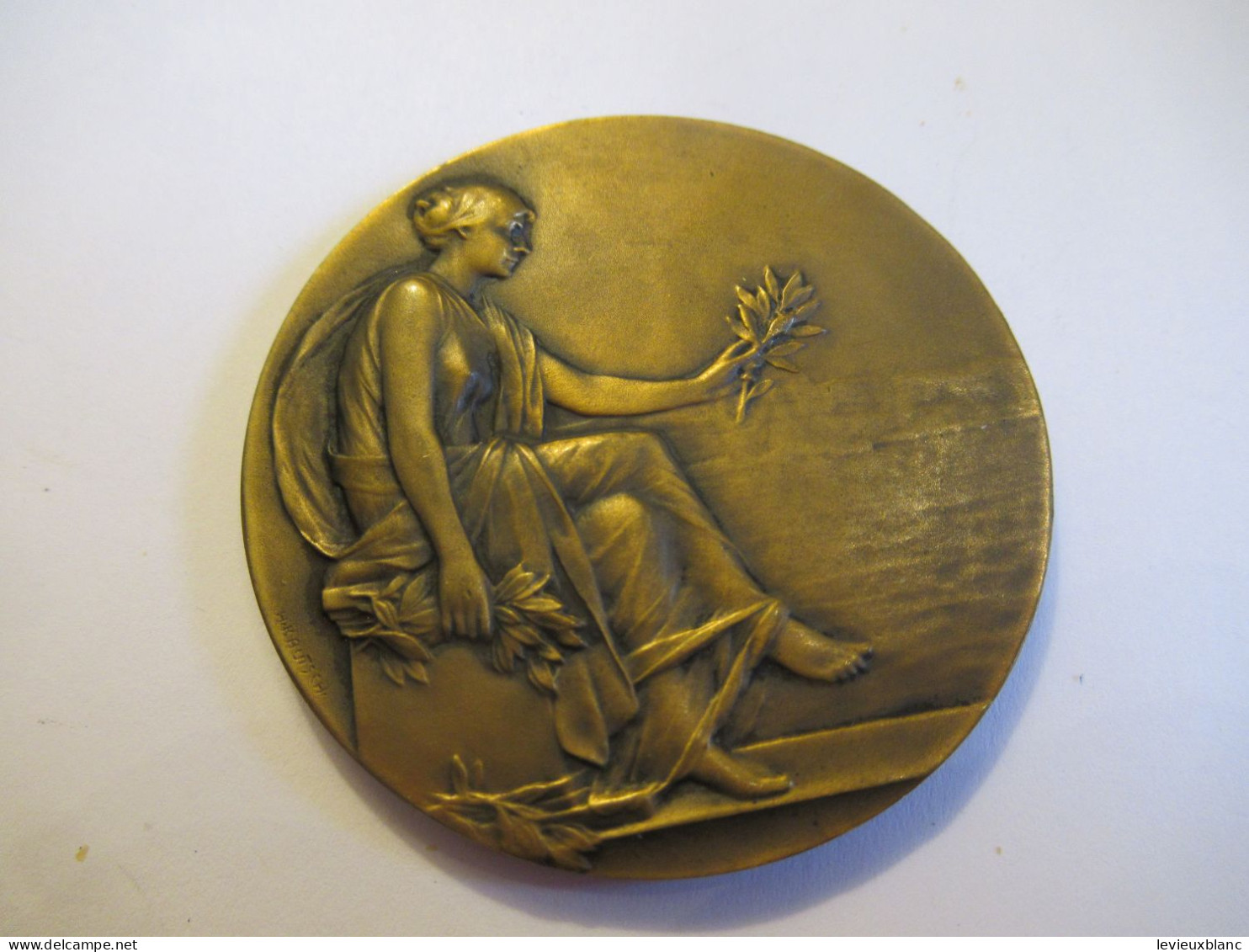 Médaille De Table/ Bronze/UNION Départementale Des Délégations Cantonales/ Seine & Oise/Vers 1920-1950         MED435 - Otros & Sin Clasificación