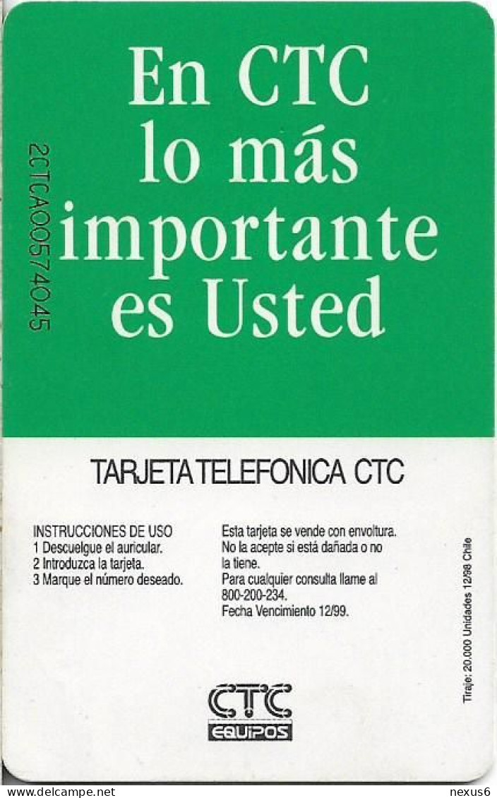 Chile - CTC - El Morro, Arica, 12.1998, 2.000$Cp, 20.000ex, Used - Chile