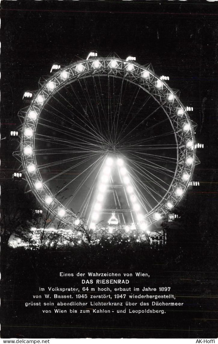 Wien - Wiener Prater Riesenrad Bei Nacht (1675) - Prater