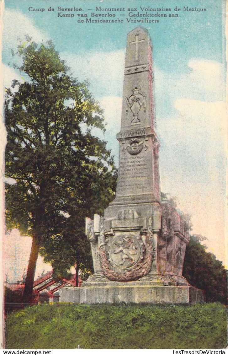 BELGIQUE - BEVERLOO - Monument Aux Volontaires De Mexique - Edition Loosvelt Adeline - Carte Postale Ancienne - Andere & Zonder Classificatie