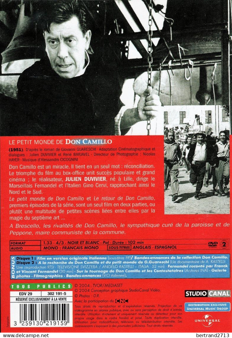 Don Camillo L'Integrale 8 DVD Box Fernandel - Classiques