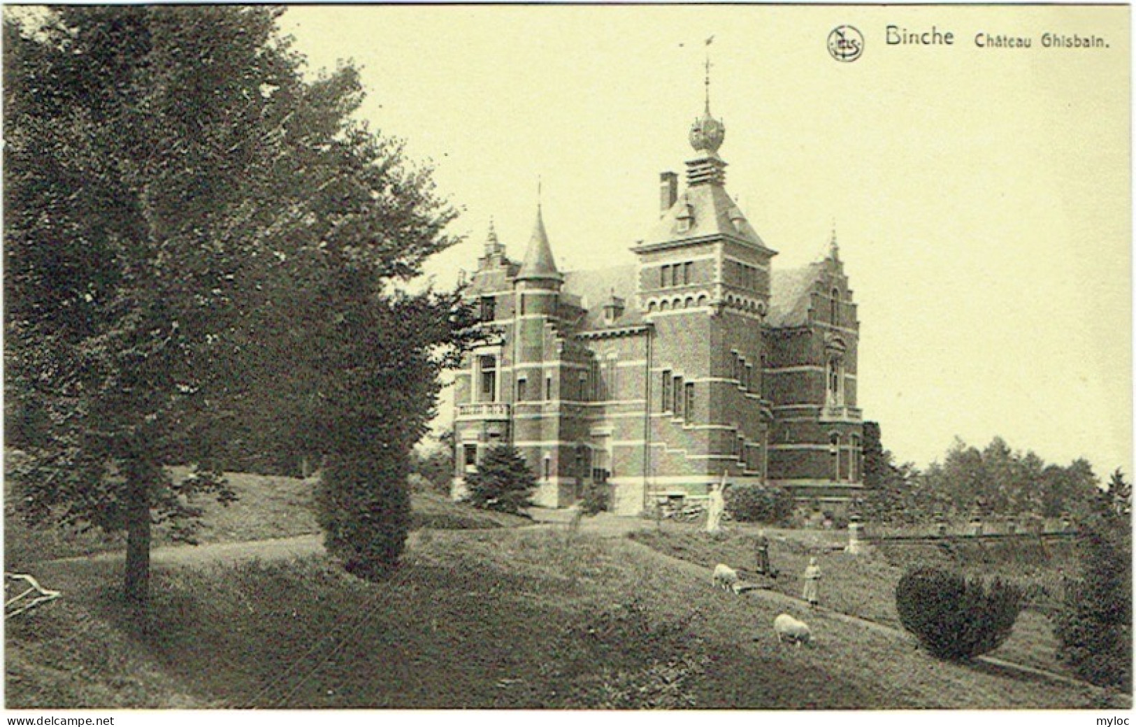 Binche. Château Ghisbain. - Binche