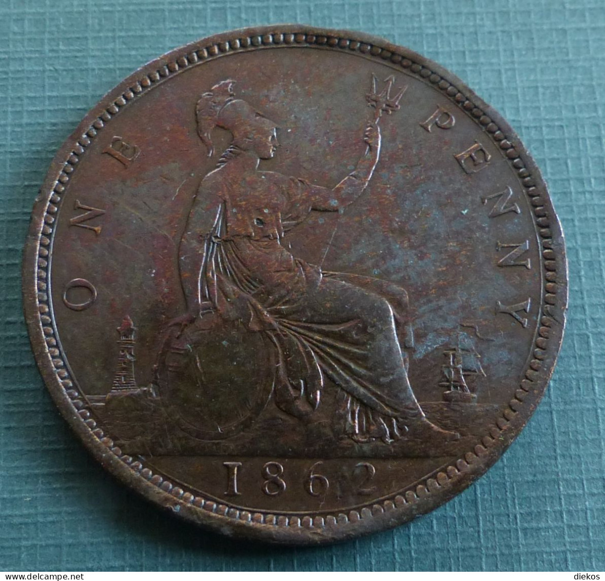 GB 1 Penny  1862   9,50 Gramm   30 Mm  #m246 - D. 1 Penny