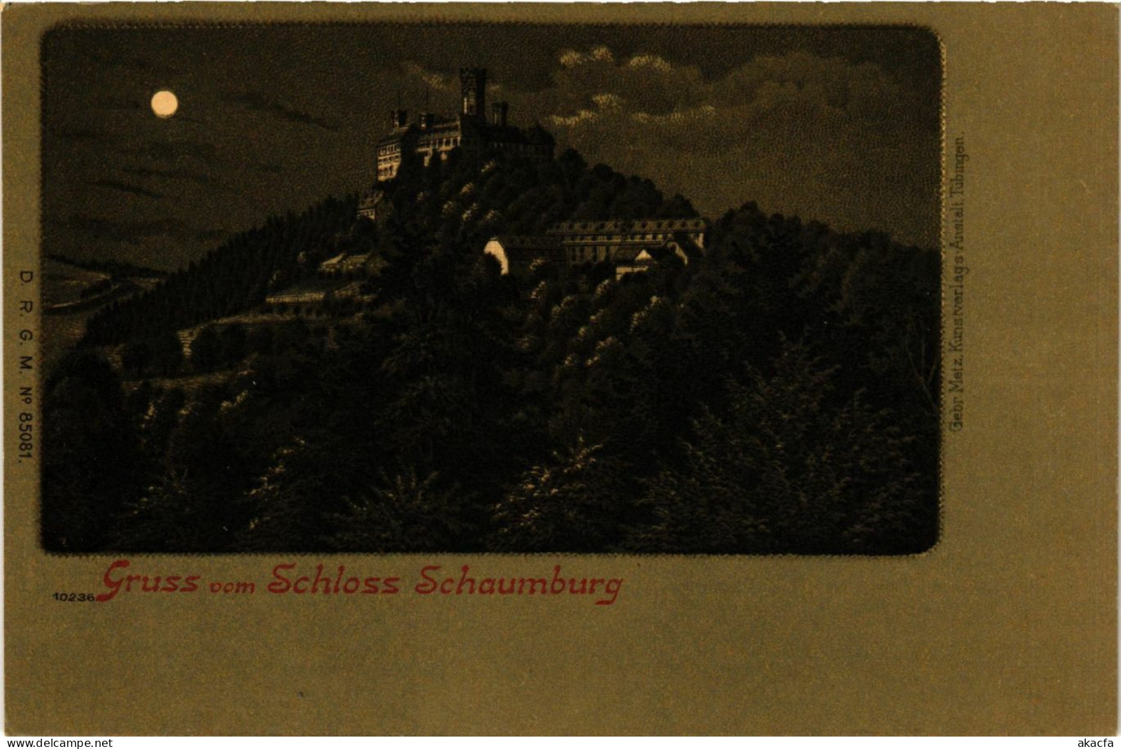 CPA AK Gruss Vom Schloss SCHAUMBURG LITHO GERMANY (865296) - Schaumburg