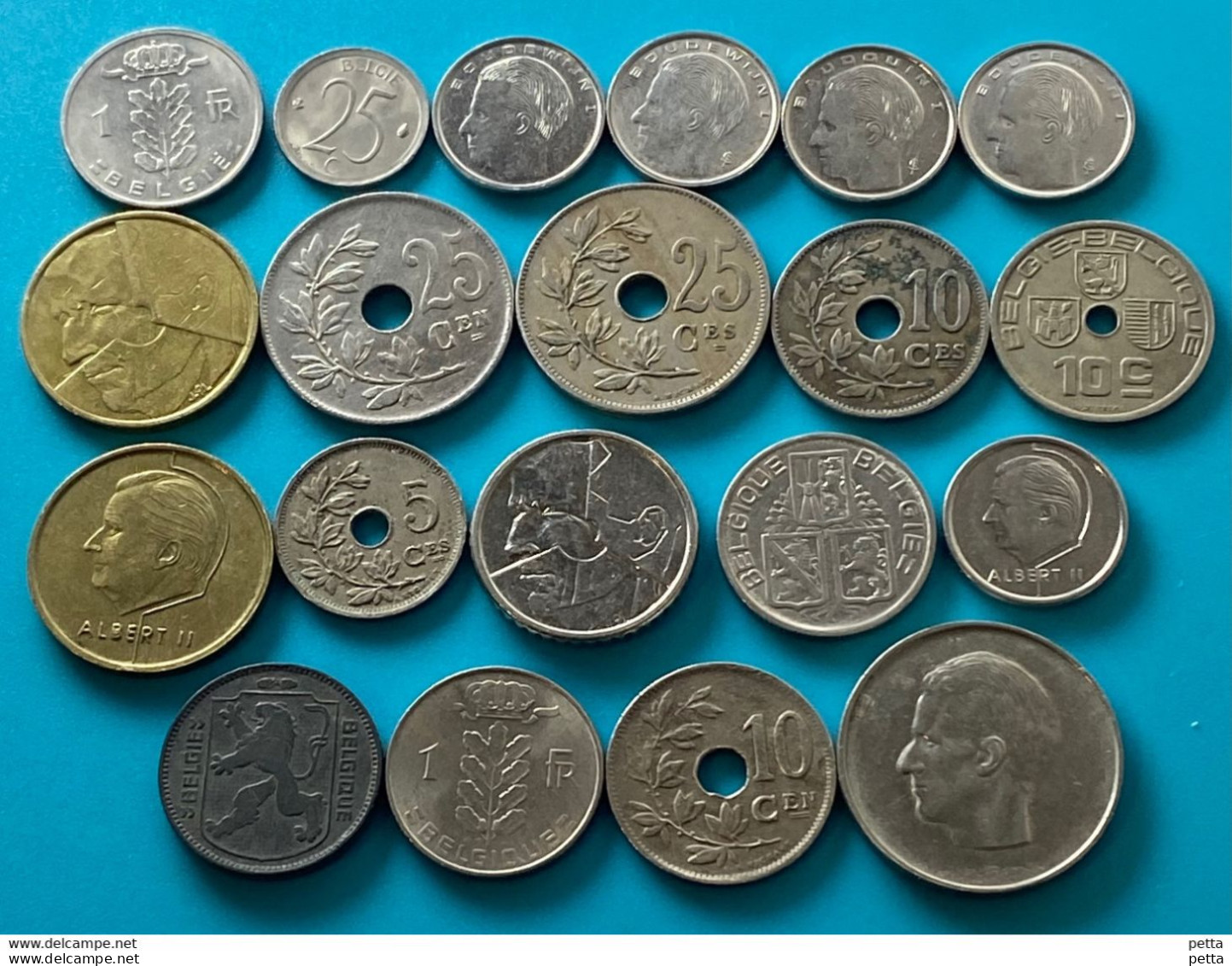 20 Monnaies Anciennes De Belgique Différentes / Vendu En L’état (41) - Otros & Sin Clasificación