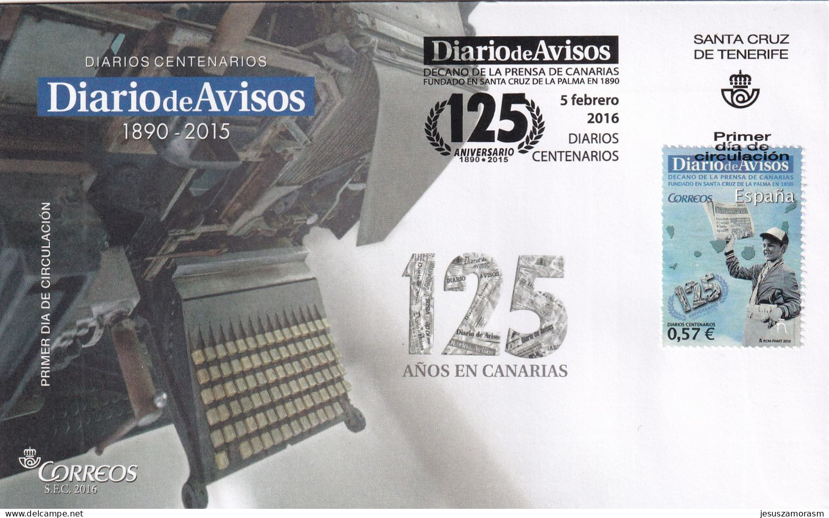 España Nº 5028 En Sobre Primer Dia - Covers & Documents