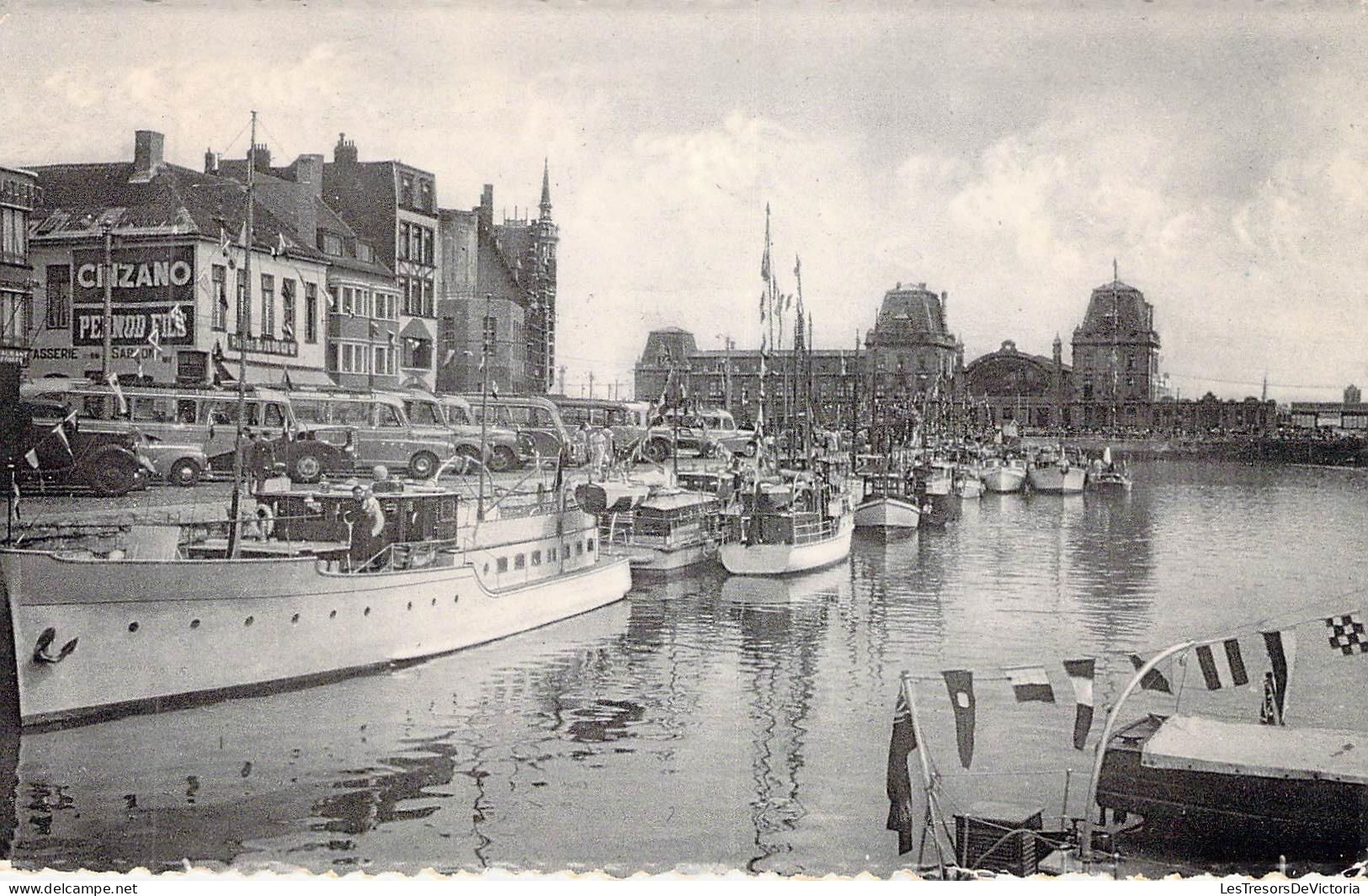 BELGIQUE - OSTENDE - Bassin Du Commerce Et Gare Maritime - Carte Postale Ancienne - Blankenberge