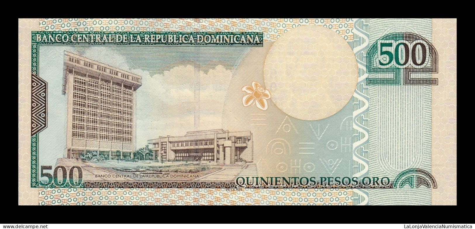 República Dominicana 500 Pesos Oro 2006 Pick 179a Low Serial 864 Sc Unc - Dominicaine