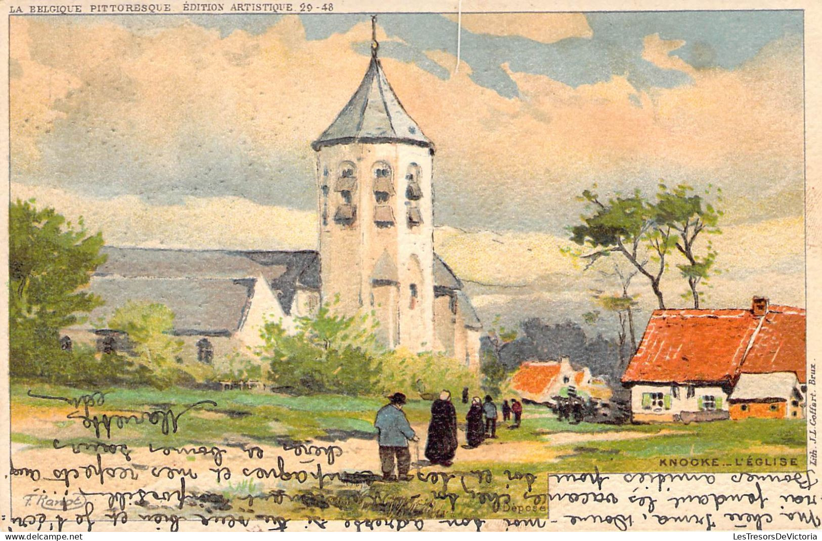 BELGIQUE - KNOKKE - L'église - Carte Postale Ancienne - Knokke