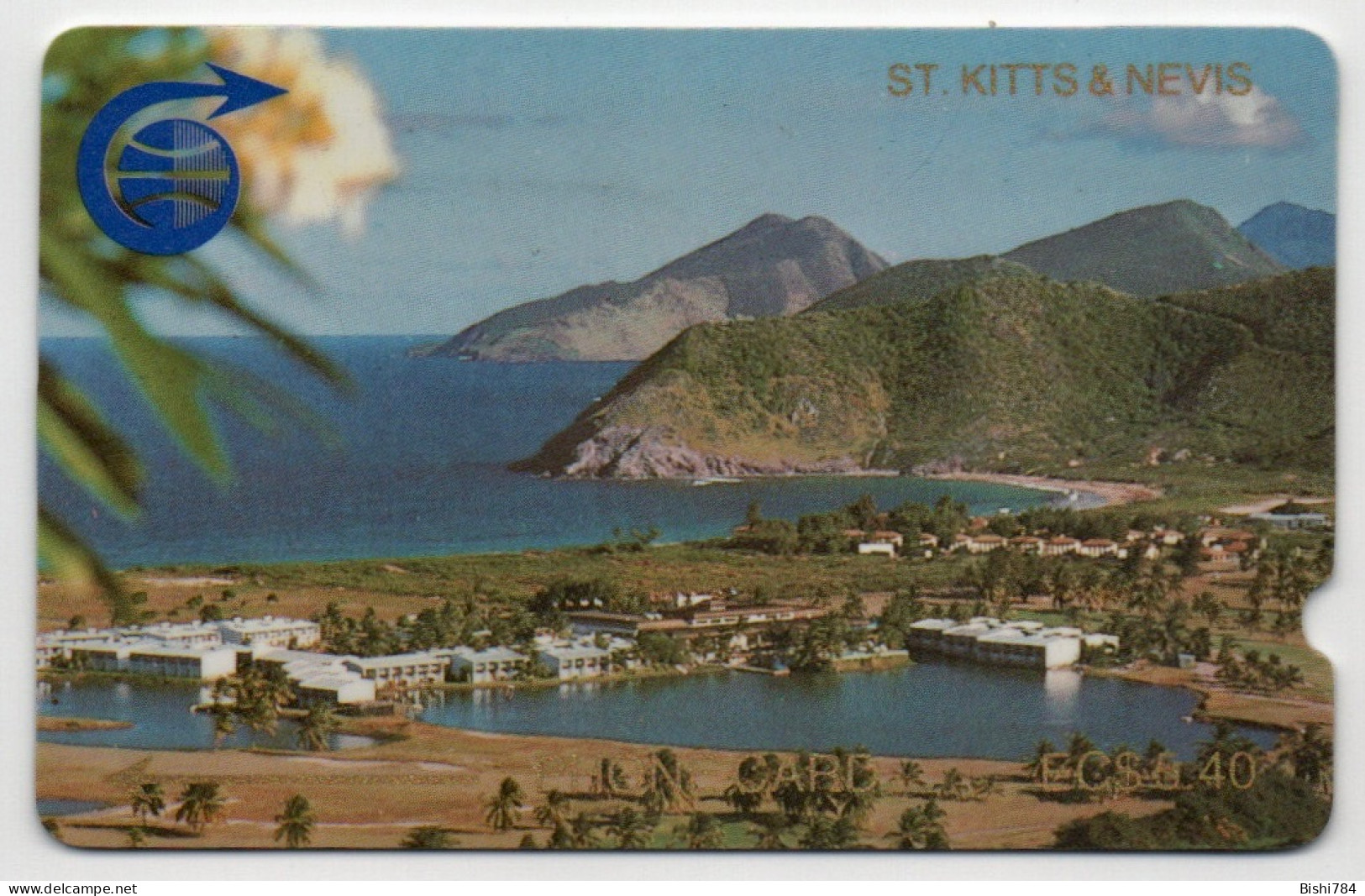 St. Kitts & Nevis - Frigate Bay $5.40 (Deep Notch, 1st Series) - 1CSKD000392 - St. Kitts & Nevis
