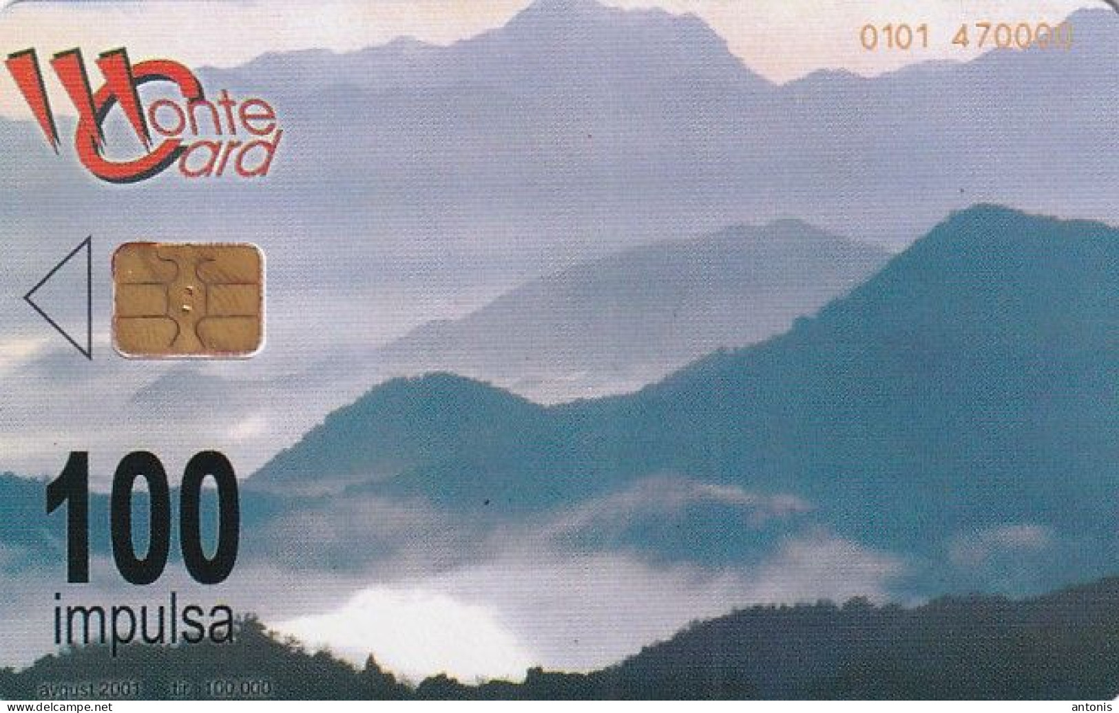 MONTENEGRO - Coast Of Montenegro, CN : 0101 470000(the Last Card), 08/01, Used - Montenegro
