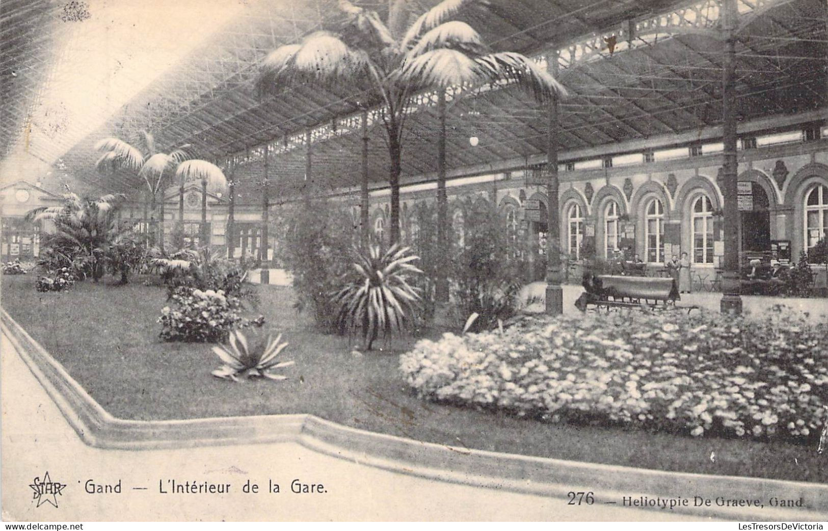 BELGIQUE - GENT - L'Intérieur De La Gare - Carte Postale Ancienne - Gent