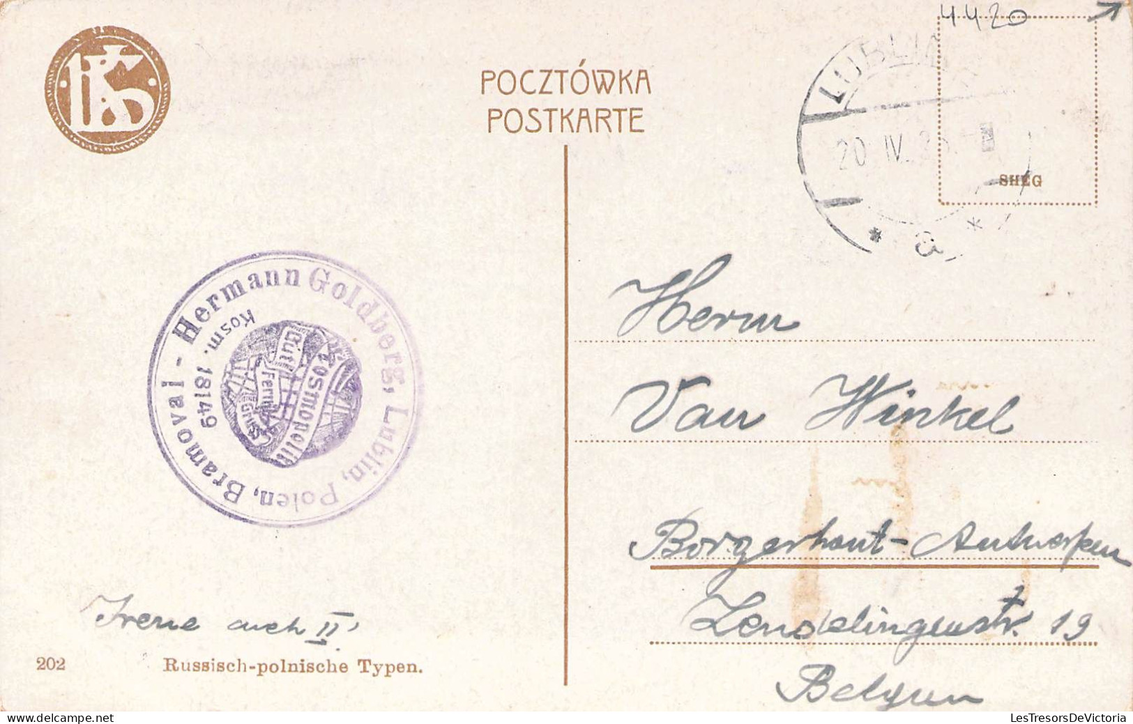Pologne - Russisch Polnische Typen - Hermann Goldberg - Colorisé - Timbre Polonais - Carte Postale Ancienne - Pologne