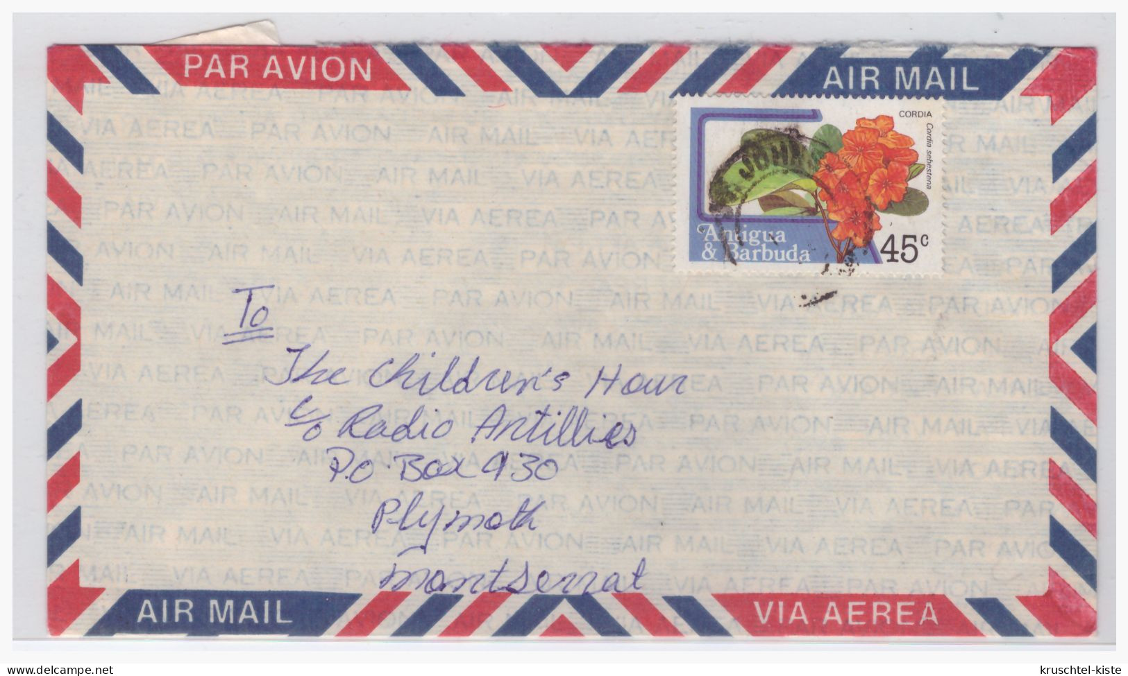 Antigua Und Barbuda (004795) Brief, Air Mail, Gelaufen Nach Radio Antillies - Other & Unclassified