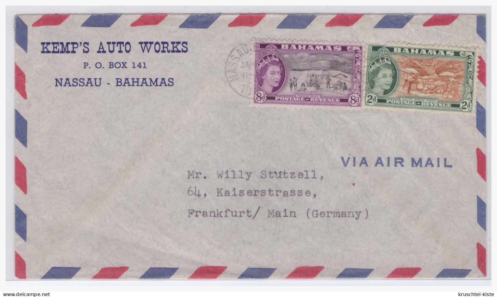 Bahamas (004797) Brief, Air Mail, Mit Privaten Zudruck, Gelaufen - Otros & Sin Clasificación