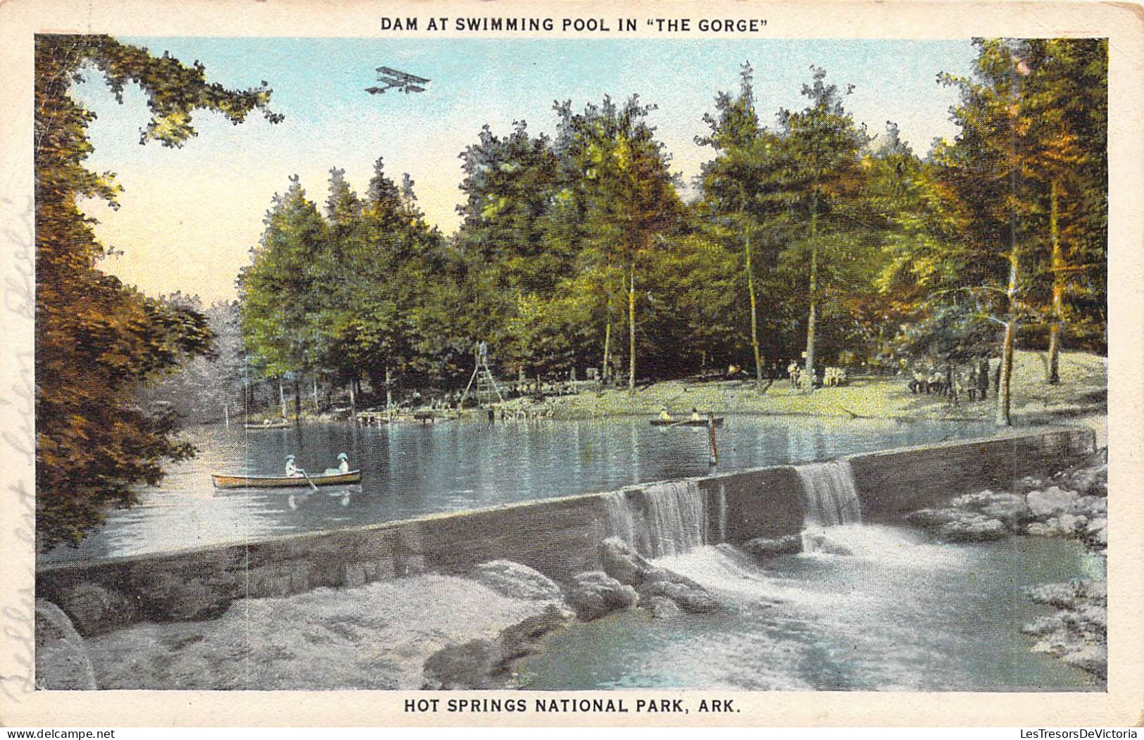 ETATS-UNIS - Arkansas - Dam At Swimming Pool In " The Gorge " - Hot Springs National Park - Carte Postale Ancienne - Autres & Non Classés