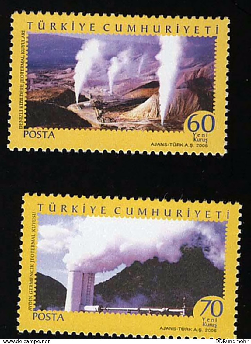 2006 Geothermic Sources Michel TR 3559 - 3560 Stamp Number TR 3032 - 3033 Stanley Gibbons TR 3750 - 3751 Xx MNH - Ongebruikt