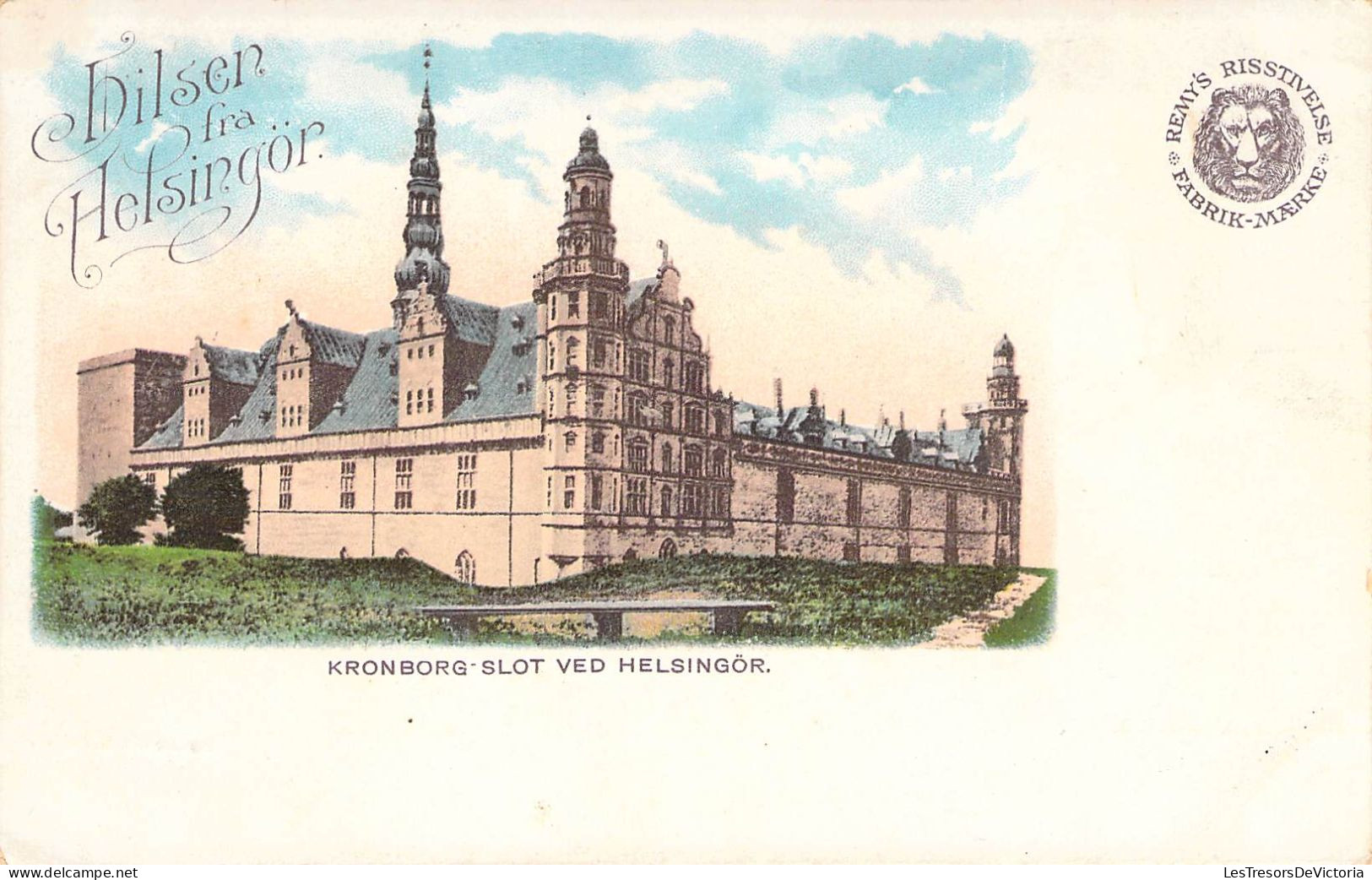 Danemark - Kronborg Slot Ved Helsingor - Remy's Risstivelse - Colorisé  - Carte Postale Ancienne - Dinamarca