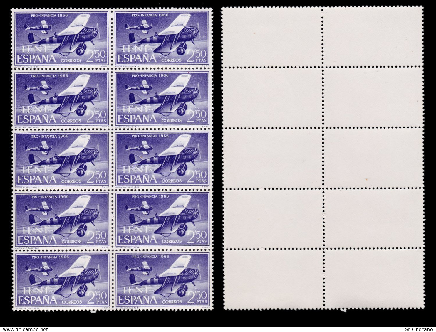 IFNI.1966.Pro Infancia.Serie.Blq10.MNH.Edifil 218-220 - Ifni