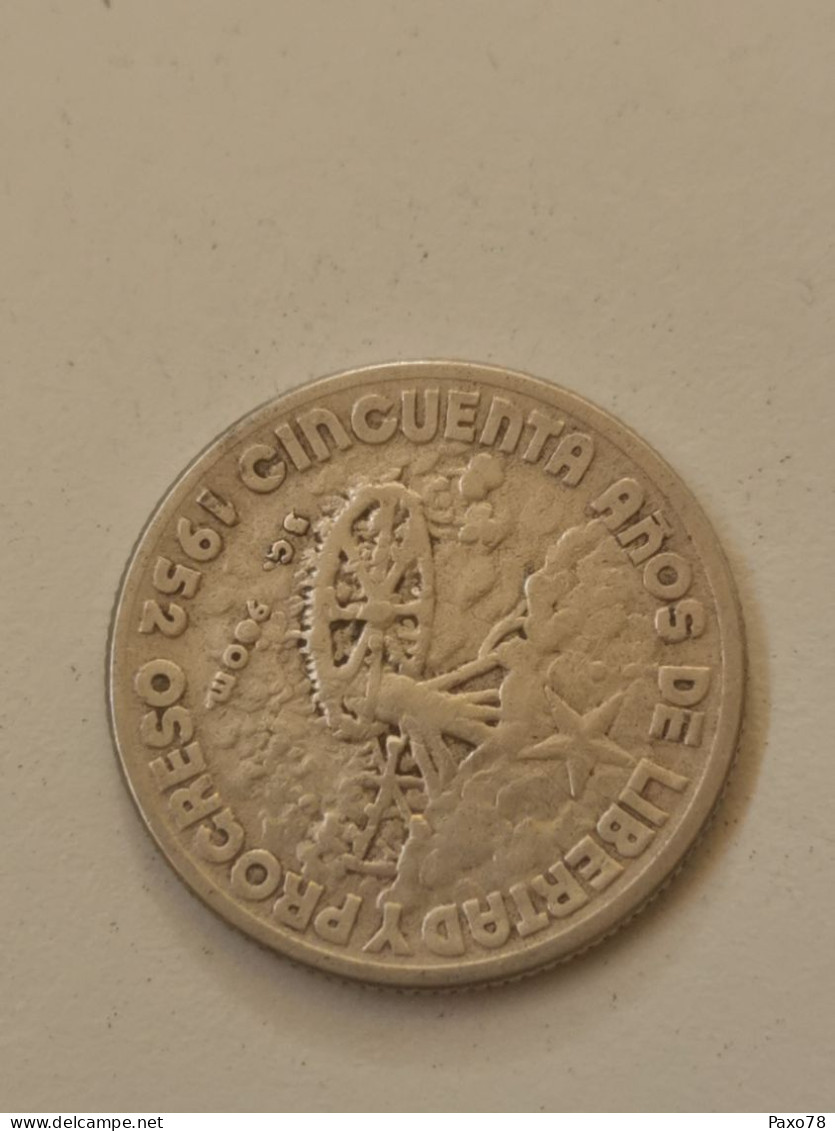 20 Centavos 50 Ans De La République 1952 - Cuba