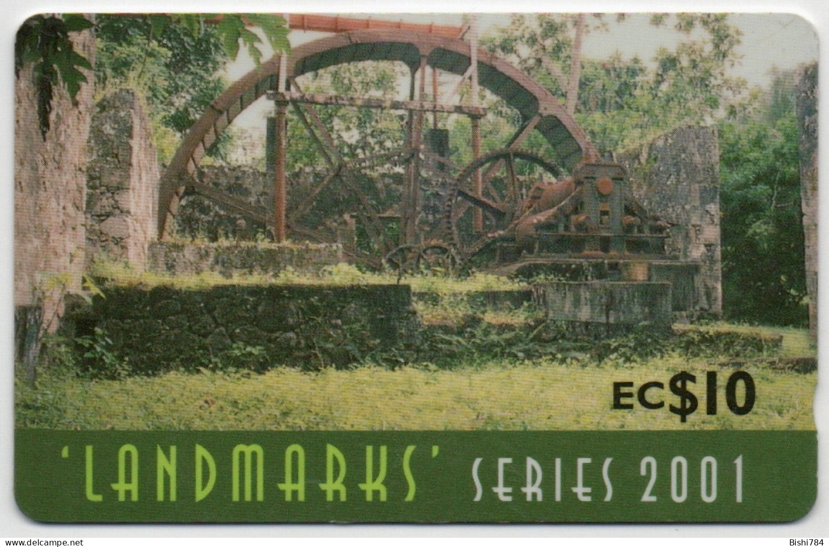 St. Lucia - Landmarks Series 2001 - Steam Sugar Mill - 337CSLG - Santa Lucía