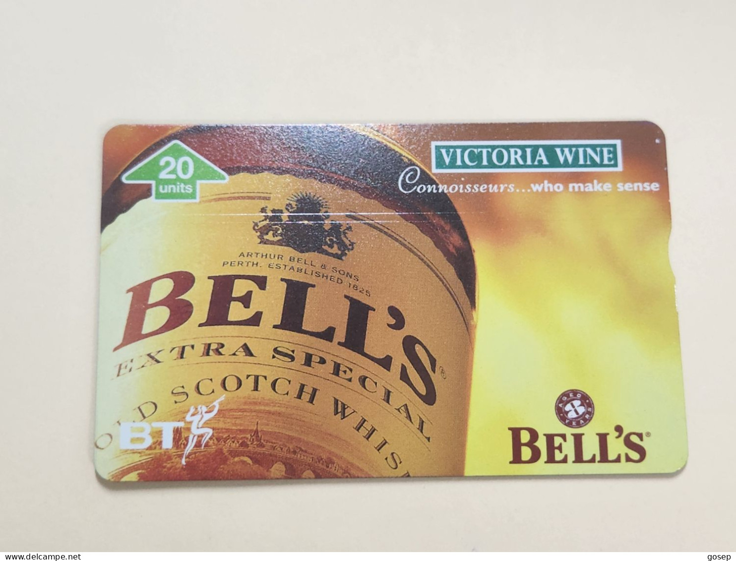 United Kingdom-(BTA146)-VICTORIA VINE-BELL'S-(239)(20units)(620A00545)price Cataloge15.00£-mint+1card Prepiad Free - BT Publicitaire Uitgaven