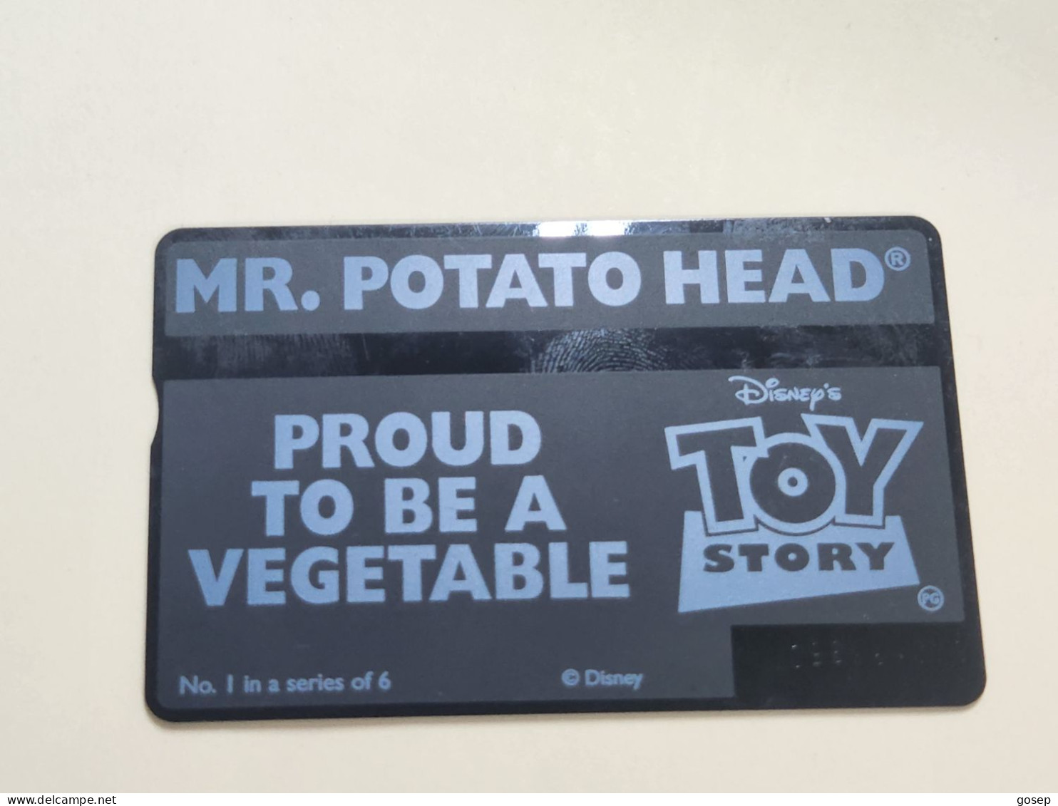 United Kingdom-(BTA148)Disney's Toy-1potato Head-(243)(20units)(642A35350)-price Cataloge 3.00£-used+1card Prepiad Free - BT Emissioni Pubblicitarie