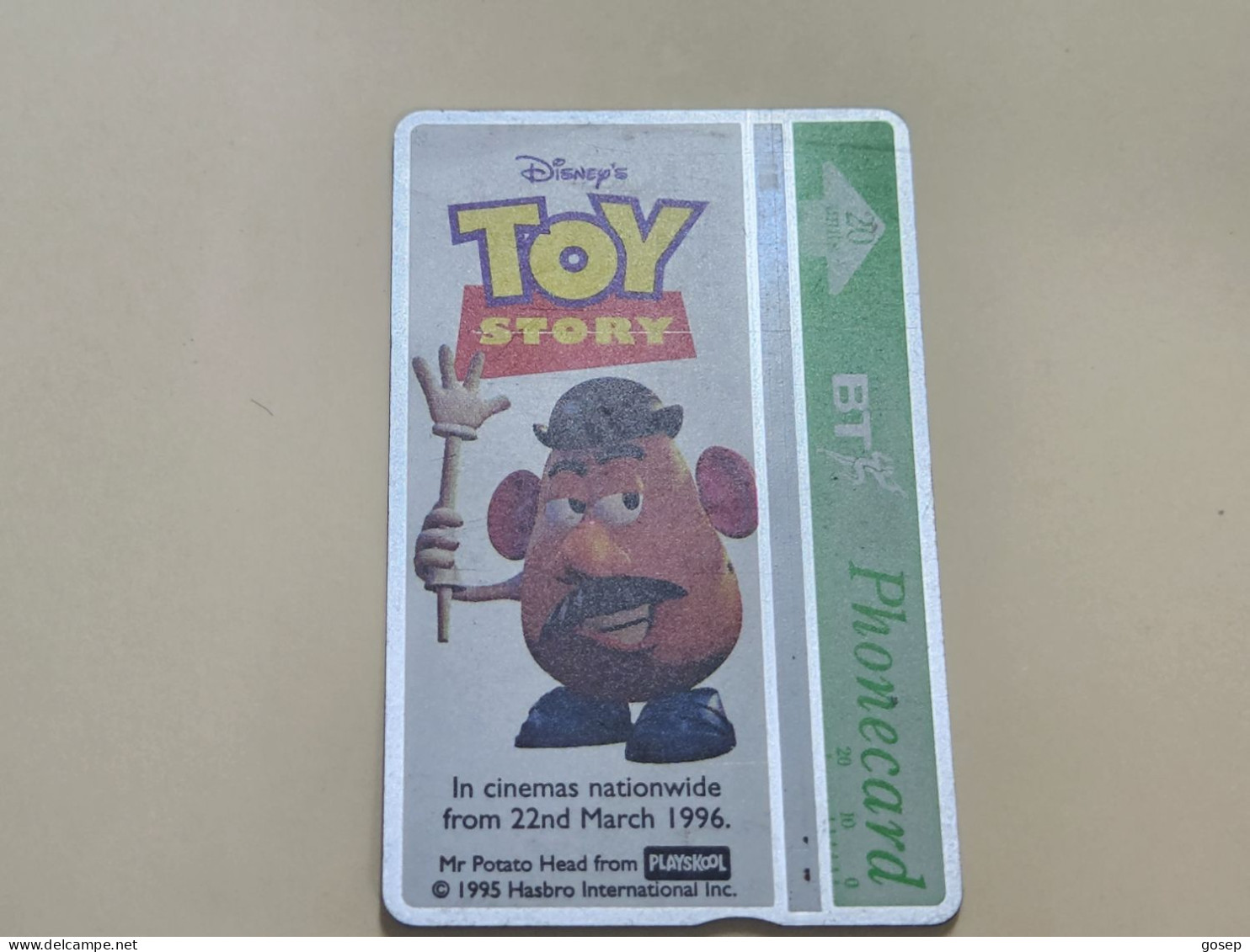 United Kingdom-(BTA148)Disney's Toy-1potato Head-(244)(20units)(662B07796)-price Cataloge 3.00£-used+1card Prepiad Free - BT Advertising Issues
