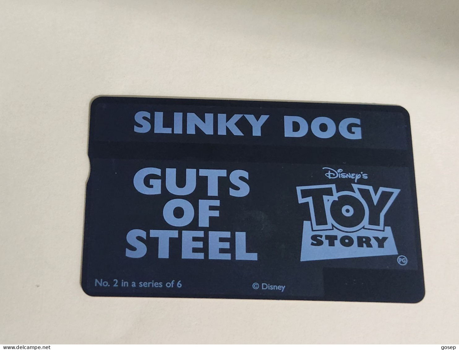 United Kingdom-(BTA149)Disney's Toy-2 Slinky Dog-(248)(20units)(642A32568)price Cataloge 3.00£-used+1card Prepiad Free - BT Emissions Publicitaires