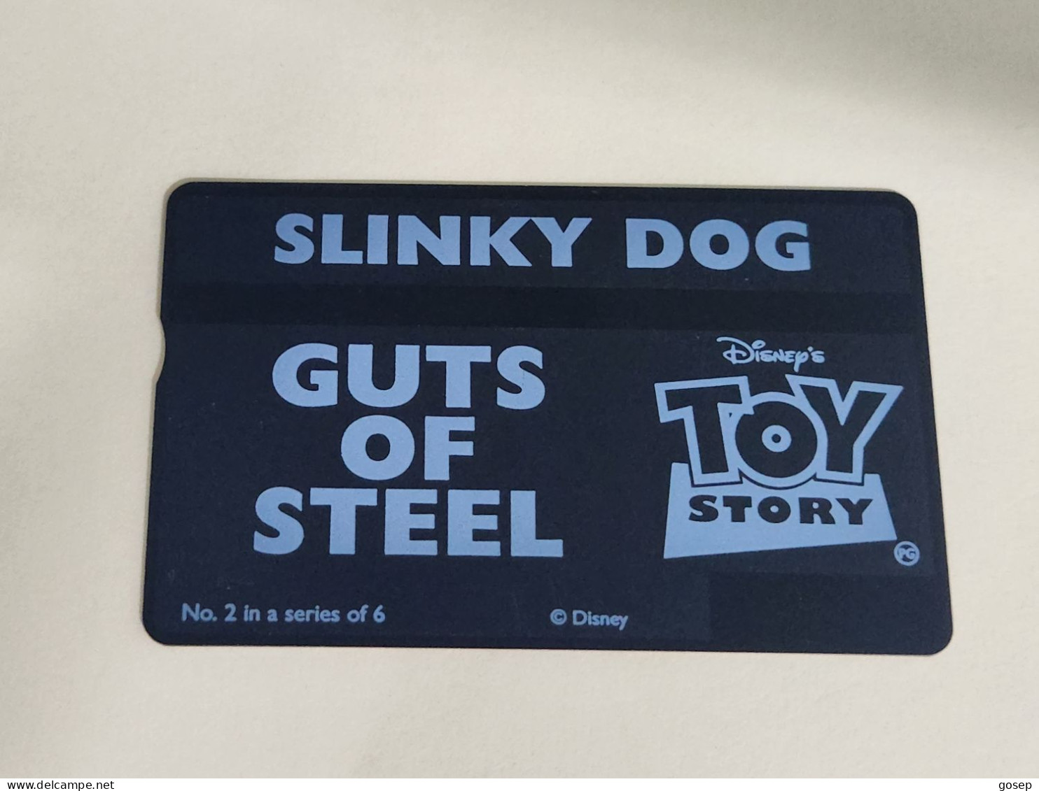 United Kingdom-(BTA149)Disney's Toy-2 Slinky Dog-(249)(20units)(642K78602)price Cataloge 3.00£-used+1card Prepiad Free - BT Emissions Publicitaires