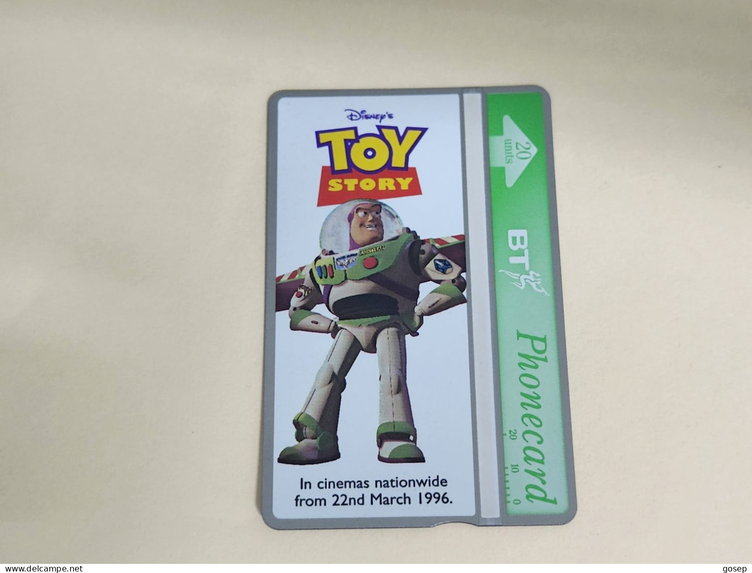 United Kingdom-(BTA150)Disney's Toy-3 BUZZ-(253)(20units)(642A33090)price Cataloge 8.00£ Mint+1card Prepiad Free - BT Werbezwecke