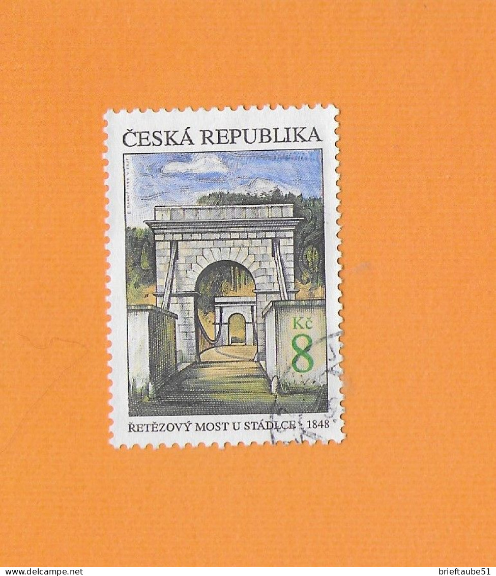 CZECH REPUBLIC 1999 Gestempelt°Used  MiNr. 218  "ALTE BRÜCKEN: Kettenbrücke Bei Stadlec (Stachletz)" - Used Stamps