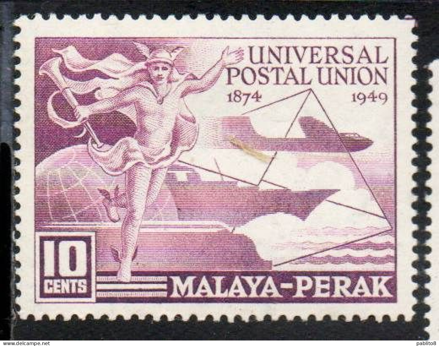 MALAYA PERAK MALESIA 1949 UPU 10c MNH - Perak