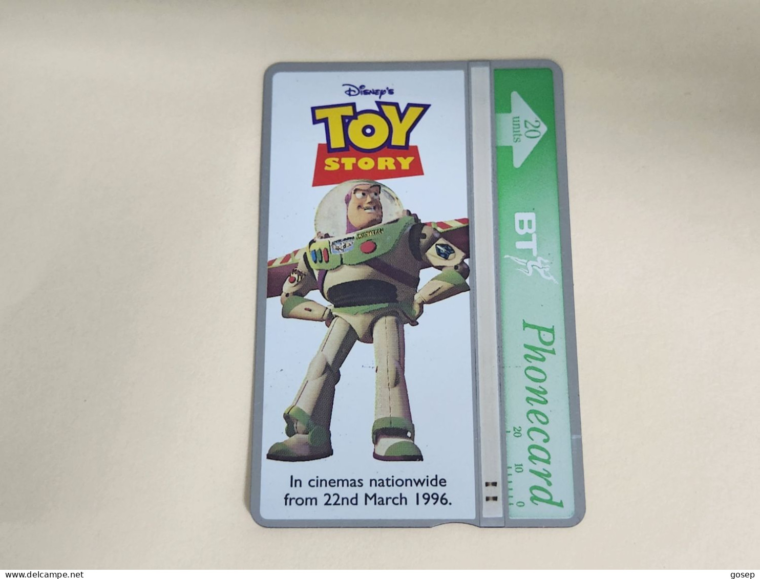 United Kingdom-(BTA150)Disney's Toy-3 BUZZ-(254)(20units)(662A11002)price Cataloge 3.00£ Used+1card Prepiad Free - BT Publicitaire Uitgaven