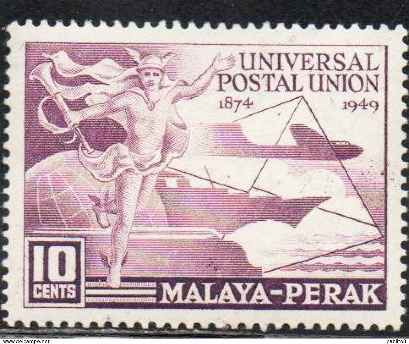 MALAYA PERAK MALESIA 1949 UPU 10c MNH - Perak