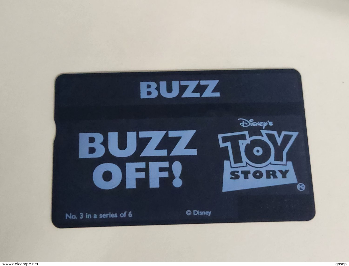 United Kingdom-(BTA150)Disney's Toy-3 BUZZ-(255)(20units)(662A36901)price Cataloge 3.00£ Used+1card Prepiad Free - BT Werbezwecke