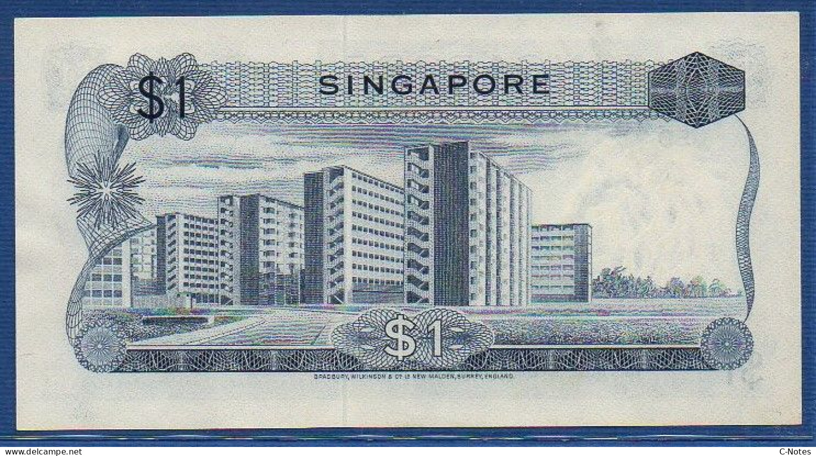 SINGAPORE - P. 1d – 1 Dollar ND 1967-1972 UNC-, S/n C/59 269603 - Singapore