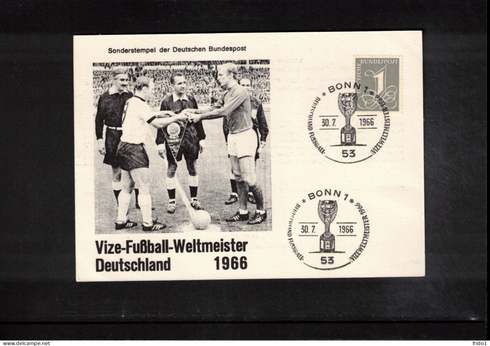 Germany / Deutschland 1966 World Football Cup England  - Germany Vice Champion Interesting Postcard - 1966 – Engeland