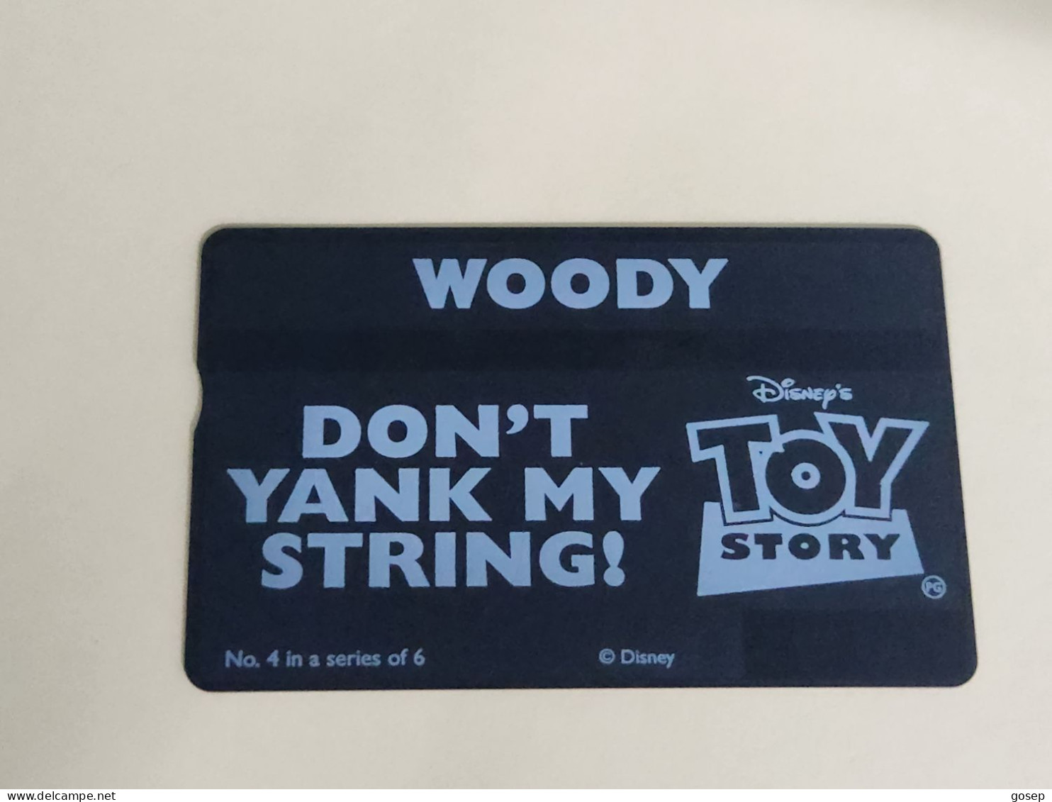 United Kingdom-(BTA151)Disney's Toy-4 WOODY-(257)(20units)(662B41661)price Cataloge 10.00£ Used+1card Prepiad Free - BT Werbezwecke
