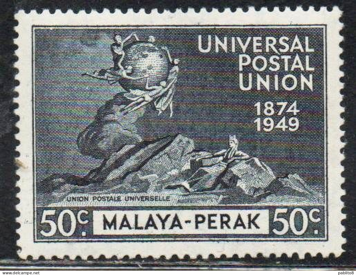 MALAYA PERAK MALESIA 1949 UPU 50c MNH - Perak