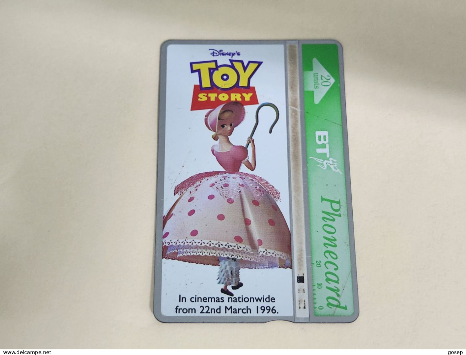 United Kingdom-(BTA152)Disney's Toy-5 BO-BEEP-(259)(20units)(622L25342)price Cataloge 3.00£ Used+1card Prepiad Free - BT Werbezwecke