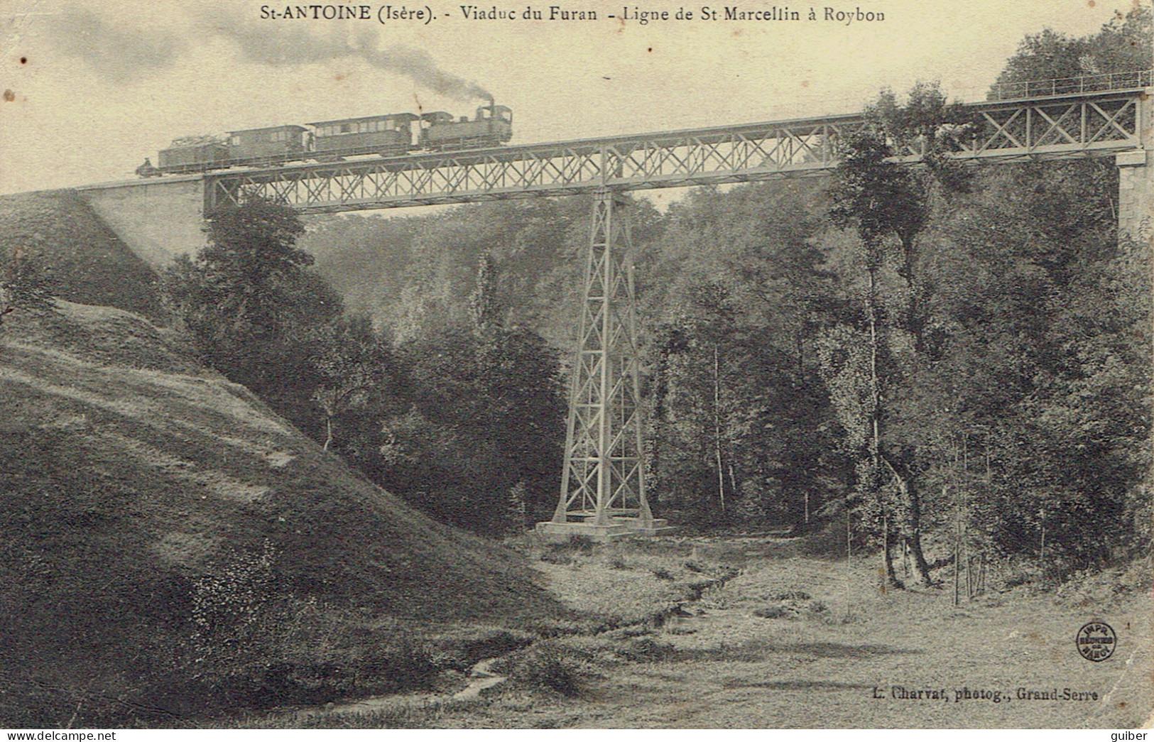 38 St Antoine Vallée Du Furan  Ligne De St Marcelin A Roybon Tram Vapeur - Andere & Zonder Classificatie