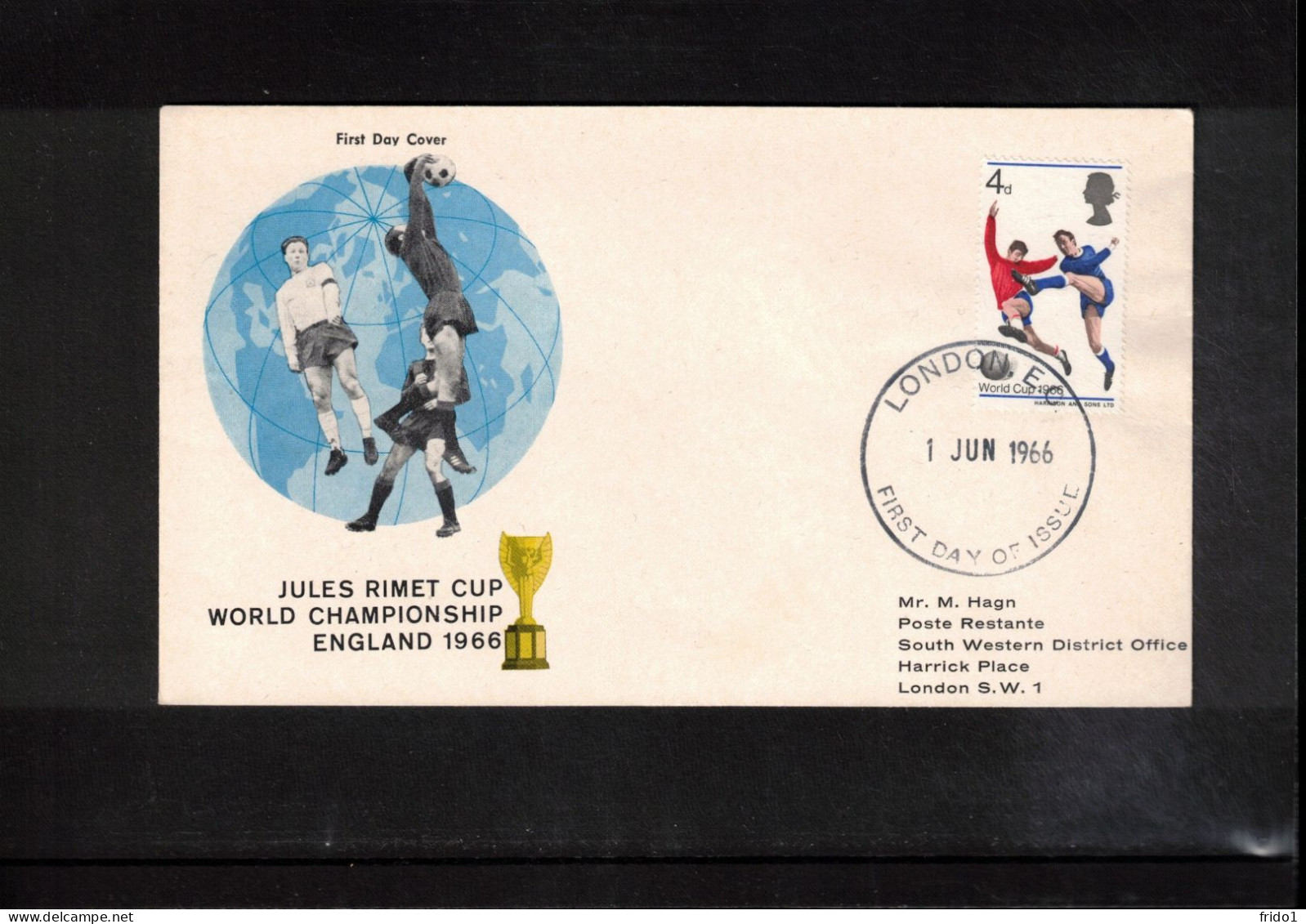 Great Britain 1966 World Football Cup England  FDC - 1966 – Engeland