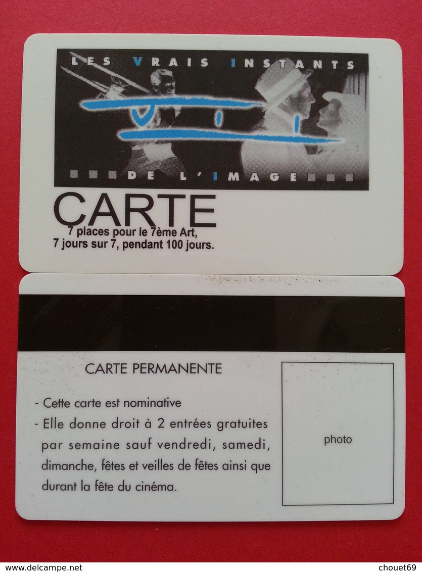 Cinécarte Carte Permanente VII Les Vrais Instants De L'image Blanche (BC0415 - Entradas De Cine