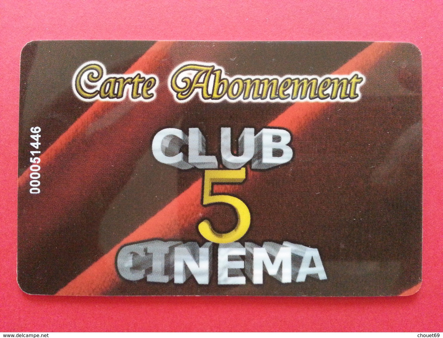 Cinécarte Carte Club 5 Carte Abonnement Avec Numéro Au Recto  (BC0415 - Biglietti Cinema