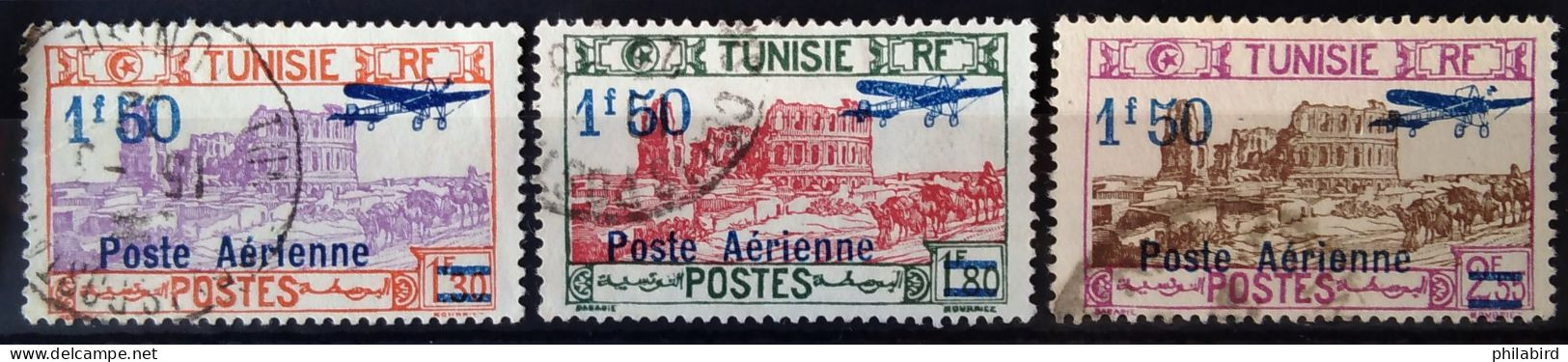 TUNISIE                       P.A 10/12                    OBLITERE - Poste Aérienne